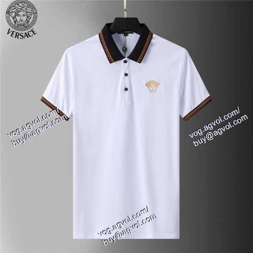  ヴェルサーチVERSACE 2021春夏 2色可選 半袖Tシャツ VERSACEコピーブランド 落ち着いた感覚