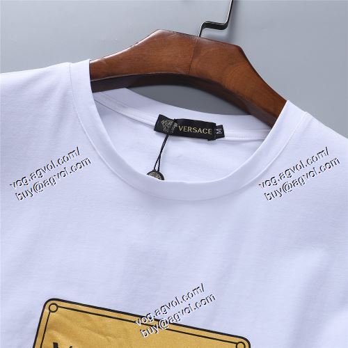  半袖Tシャツ 上下セット VERSACEブランド 偽物 通販 デザイン性の高い ヴェルサーチVERSACE 2021春夏 2色可選 