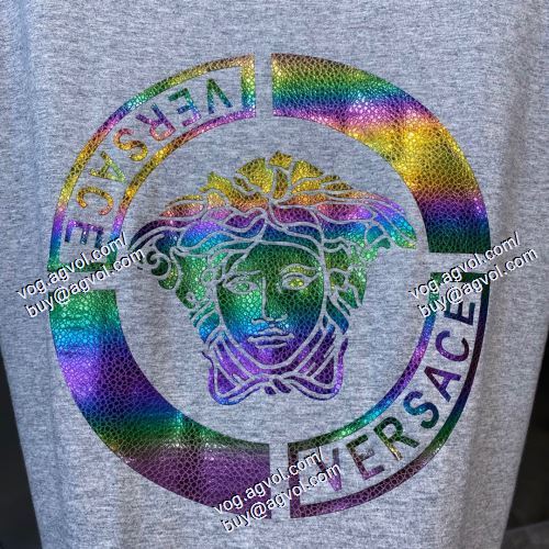  2021春夏 半袖Tシャツ VERSACEスーパーコピー 激安 大好評 3色可選 ヴェルサーチVERSACE 