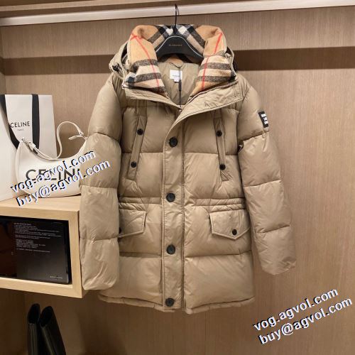 2021秋冬 バーバリー BURBERRY 2色可選 ダウンジャケット ダウンジャケット フードづき バーバリースーパーコピー 個性派 着心地よい