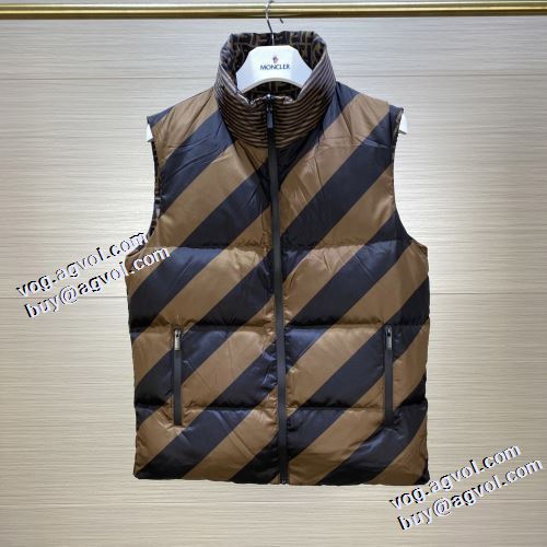 2021秋冬 フェンディ FENDI 軽くて暖かい フェンディブランド コピー 大好評 ダウン&フェザー ベスト リバーシブル仕様