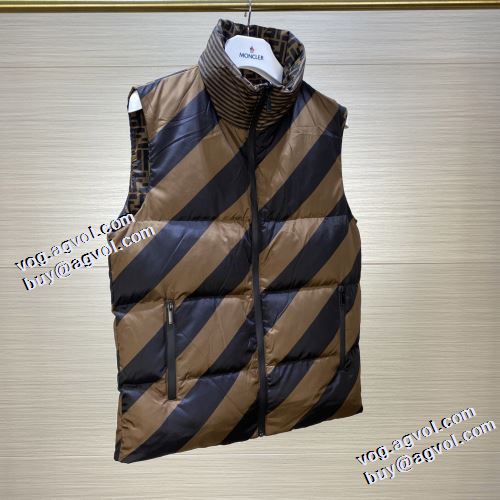 2021秋冬 フェンディ FENDI 軽くて暖かい フェンディブランド コピー 大好評 ダウン&フェザー ベスト リバーシブル仕様