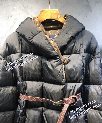 2021秋冬 ルイ ヴィトン LOUIS VUITTON 3色可選 高品質 ダウン&フェザー ロングコート すっきり着膨れしない ベルトづき ルイ ヴィトンブランド コピー