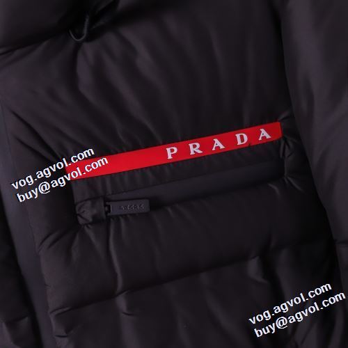 2021秋冬 ファスナポケットが斜めになっているデザイン プラダブランドスーパーコピー プラダ PRADA 上質 3色可選 ダウンジャケット フード取り外し不可