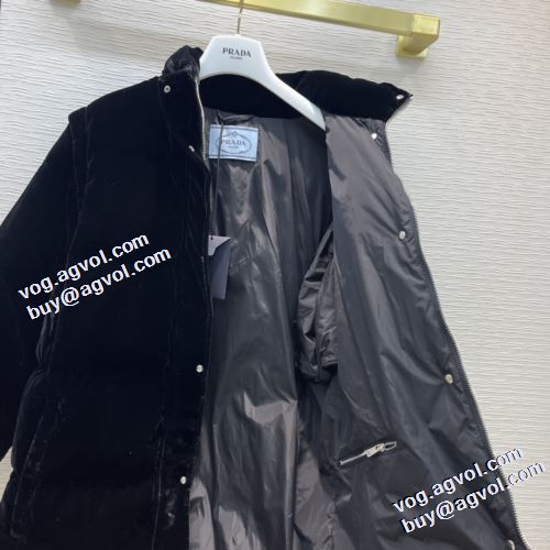 プラダブランド 偽物 通販 デザイン性の高い 2021秋冬 プラダ PRADA ダウンジャケット ベスト 大人っぼい スナップ止め仕様