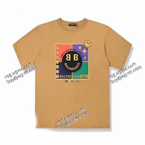  ファッション 人気 半袖シャツ 2021春夏 バレンシアガ BALENCIAGA BALENCIAGAスーパーコピー