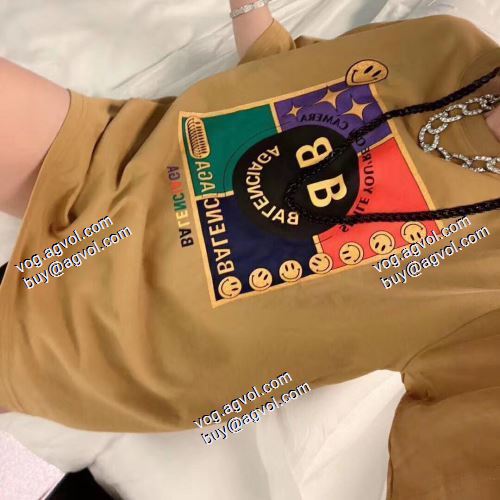  ファッション 人気 半袖シャツ 2021春夏 バレンシアガ BALENCIAGA BALENCIAGAスーパーコピー