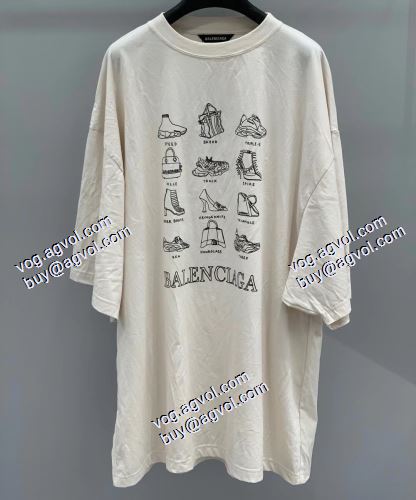  2色可選 海外セレブ愛用 2021春夏 バレンシアガ BALENCIAGA 半袖シャツ BALENCIAGAスーパーコピー