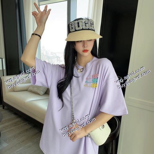  最安値に挑戦 2色可選 2021春夏 バレンシアガ BALENCIAGA BALENCIAGAスーパーコピー 半袖シャツ