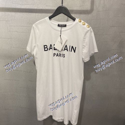  2色可選 バルマン 半袖シャツ コスパ最高のプライス バルマン BALMAIN 2021春夏 BALMAINスーパーコピー