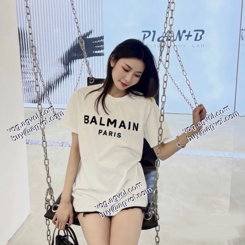  2色可選 バルマン 半袖シャツ コスパ最高のプライス バルマン BALMAIN 2021春夏 BALMAINスーパーコピー