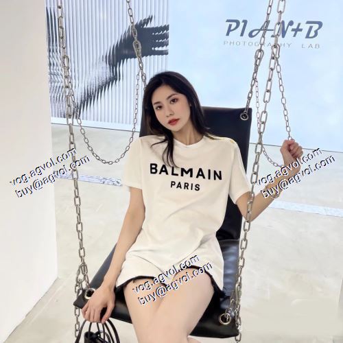  2色可選 バルマン 半袖シャツ コスパ最高のプライス バルマン BALMAIN 2021春夏 BALMAINスーパーコピー