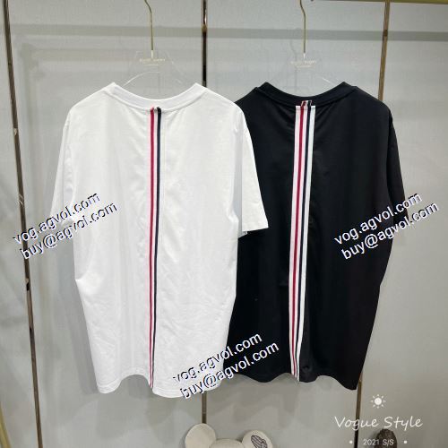  2色可選 トムブラウン THOM BROWNE 半袖シャツ 2021春夏 スタイリッシュな印象 THOM BROWNE偽物ブランド 