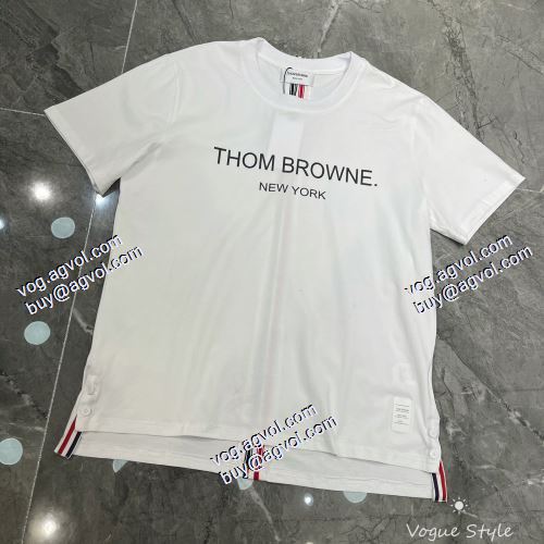  2色可選 トムブラウン THOM BROWNE 半袖シャツ 2021春夏 スタイリッシュな印象 THOM BROWNE偽物ブランド 