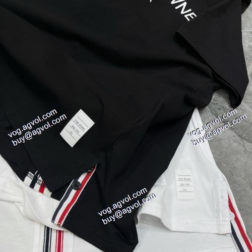  2色可選 トムブラウン THOM BROWNE 半袖シャツ 2021春夏 スタイリッシュな印象 THOM BROWNE偽物ブランド 