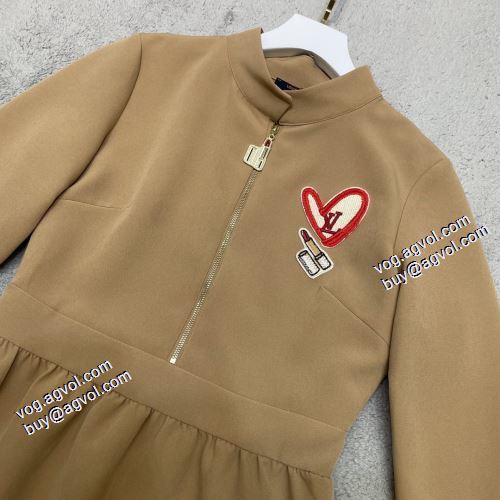 2021秋冬 ルイ ヴィトン LOUIS VUITTON 最安値に挑戦 ルイ ヴィトンブランド コピー 2色可選 ワンピース 楽に着用出来る