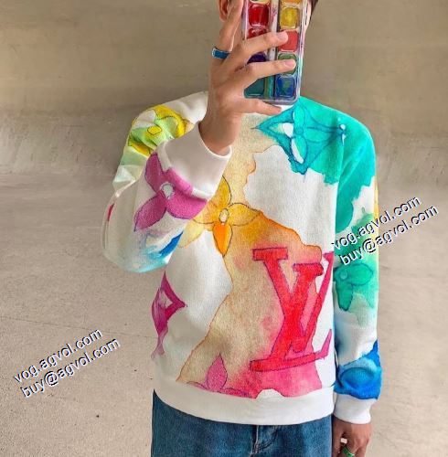 2021秋冬 ルイ ヴィトン LOUIS VUITTON プルオーバーパーカー お洒落に魅せる ペアルックトップス ルイ ヴィトンスーパーコピー
