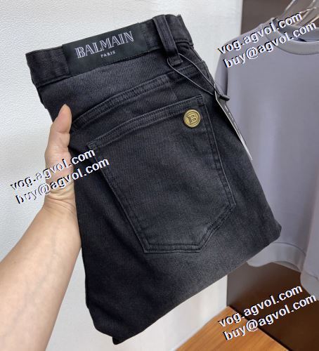 争奪戦必至 バルマンコピー 2021秋冬 バルマン BALMAIN 激伸びウルトラストレッチ スキニー 着回力抜群