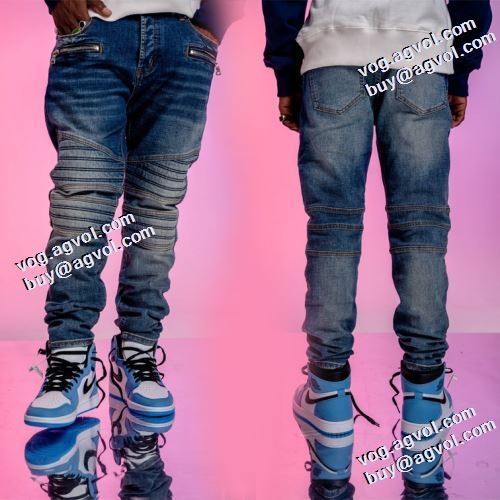 一味違うデニム 2021秋冬 バルマン BALMAIN 今一番HOTな新品 バルマンコピー ブランド ジーンズ ビンテージ感溢れる 