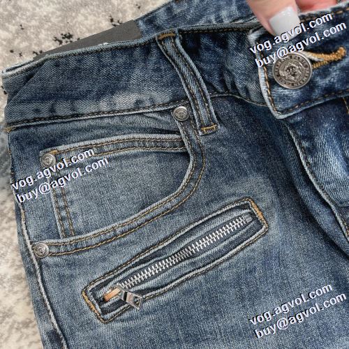 一味違うデニム 2021秋冬 バルマン BALMAIN 今一番HOTな新品 バルマンコピー ブランド ジーンズ ビンテージ感溢れる 