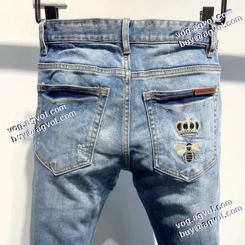 魅力ファッション 2021秋冬 伸縮性のある ドルチェ＆ガッバーナ Dolce&Gabbana ドルチェ&ガッバーナコピー ブランド デニムパンツ 着回力抜群 