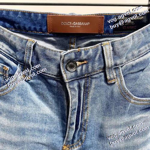 魅力ファッション 2021秋冬 伸縮性のある ドルチェ＆ガッバーナ Dolce&Gabbana ドルチェ&ガッバーナコピー ブランド デニムパンツ 着回力抜群 