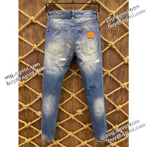 デニムパンツ ドルチェ&ガッバーナブランド 偽物 通販 豊富なサイズ ダメージ加工 格好いいデニム 2021秋冬 ドルチェ＆ガッバーナ Dolce&Gabbana
