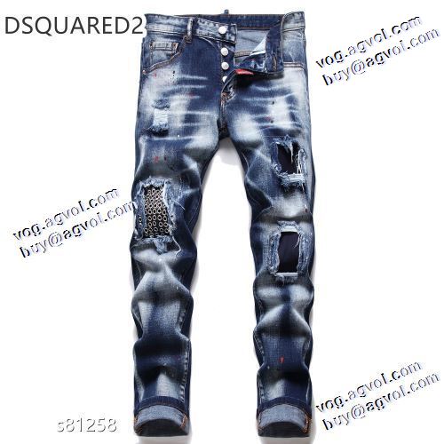 2021秋冬 耐久性に優れ ディースクエアード DSQUARED2 人気メンズデニム ディースクエアードブランド コピー 今一番HOTな新品 デニムパンツ バックポケット付 
