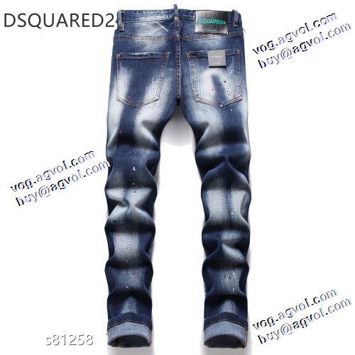 2021秋冬 耐久性に優れ ディースクエアード DSQUARED2 人気メンズデニム ディースクエアードブランド コピー 今一番HOTな新品 デニムパンツ バックポケット付 