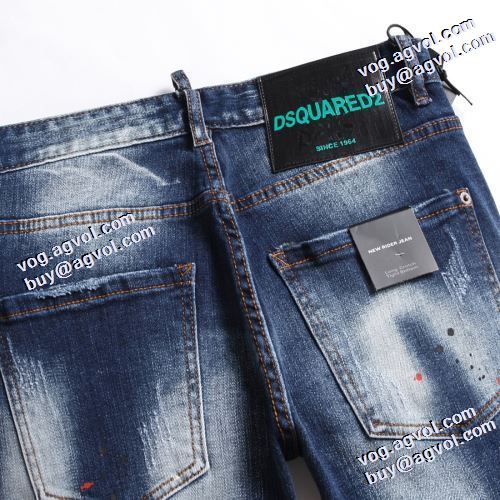 2021秋冬 耐久性に優れ ディースクエアード DSQUARED2 人気メンズデニム ディースクエアードブランド コピー 今一番HOTな新品 デニムパンツ バックポケット付 