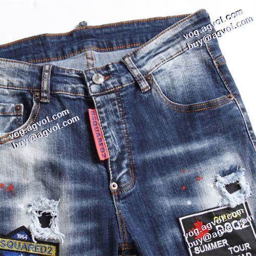 履き心地バツグン ディースクエアードコピー ブランド 2021秋冬 ディースクエアード DSQUARED2 大人気アイテム！入手困難 デニムパンツ コーデの幅広い 足長効果のある 