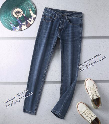 魅力ファッション ルイ ヴィトンコピー ブランド ストレートデニムパンツ 柔らかデニム地 2021秋冬 ルイ ヴィトン LOUIS VUITTON