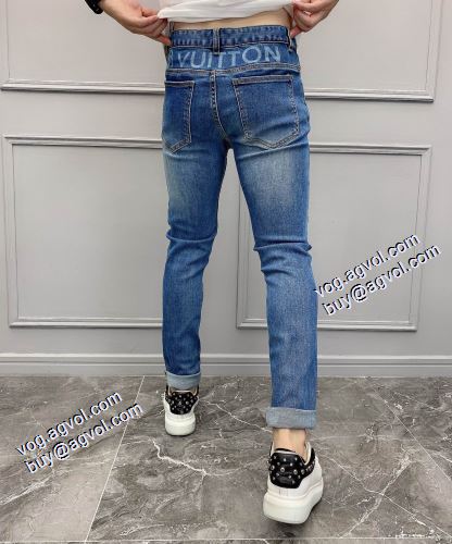 2021秋冬 ルイ ヴィトン LOUIS VUITTON 高級感ある ルイ ヴィトンスーパーコピー ジーンズ 格好いいデニム