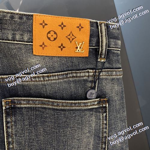 選べる極上 2021秋冬 ルイ ヴィトンコピー ブランド ルイ ヴィトン LOUIS VUITTON 格好いいデニム 機能性・耐久性抜群 ストレートデニムパンツ
