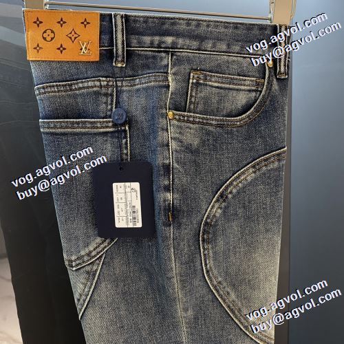 選べる極上 2021秋冬 ルイ ヴィトンコピー ブランド ルイ ヴィトン LOUIS VUITTON 格好いいデニム 機能性・耐久性抜群 ストレートデニムパンツ