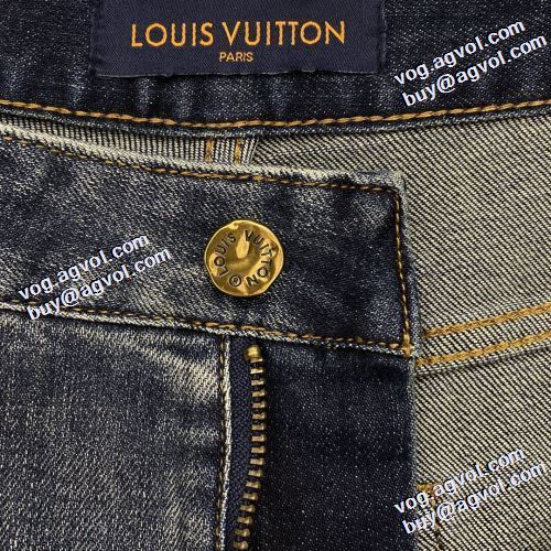 選べる極上 2021秋冬 ルイ ヴィトンコピー ブランド ルイ ヴィトン LOUIS VUITTON 格好いいデニム 機能性・耐久性抜群 ストレートデニムパンツ