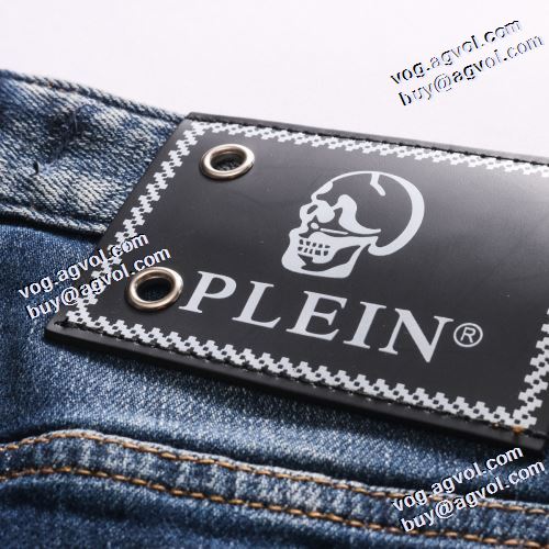 2021秋冬 フィリッププレイン PHILIPP PLEIN フィリッププレインブランド コピー 大人気アイテム！入手困難 デニムパンツ バックポケット付 こだわりのオリジナルデニム
