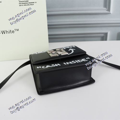オフホワイトブランド 偽物 通販 上品な輝きを放つ形 2021秋冬斜め掛けバッグ Off-White 本革ショルダーバッグ