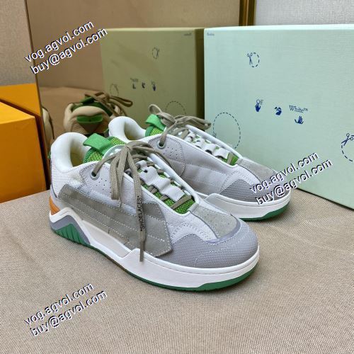 2021秋冬スニーカー Off-Whiteブランドスーパーコピー オフホワイトカジュアルシューズ すりおろし牛革 リゾートスタイル