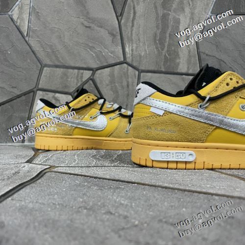 2021秋冬 Off-White オフホワイトブランド 偽物 通販 オフホワイト 変わらない人気を誇る スニーカー 2色可選 フラットシューズ 脱ぎ履きしやすい/着脱しやすい