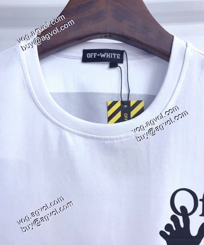 Off-White半袖Tシャツ オフホワイトスーパーコピー 2021春夏 個性的でスタイリッシュなプリントデザインが凝った作り