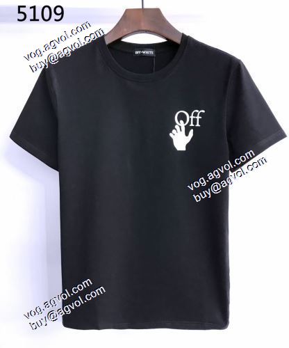 2021春夏 個性的でスタイリッシュなプリントデザインが凝った作り Off-White半袖Tシャツ カジュアル オフホワイトスーパーコピー 激安