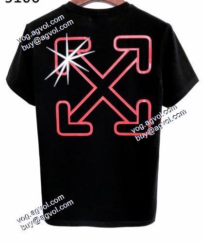 上品上質 Off-White偽物ブランド オフホワイト半袖Tシャツ 図案を美しく、ファッションを作る古典工芸 2021春夏