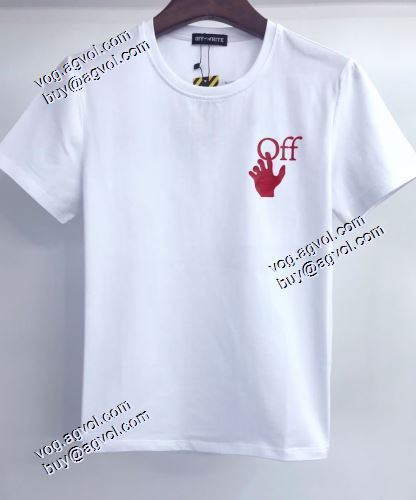 上品上質 Off-White偽物ブランド オフホワイト半袖Tシャツ 図案を美しく、ファッションを作る古典工芸 2021春夏