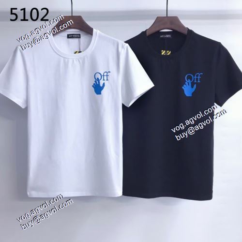 2021春夏 オフホワイト半袖Tシャツ 海外セレブ愛用 街の風格が色濃く漂っている Off-Whiteスーパーコピー