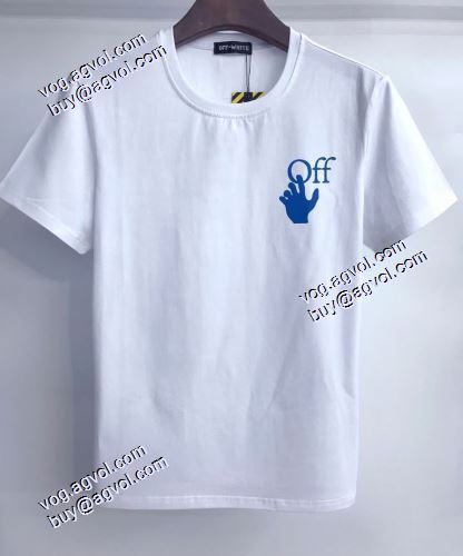 2021春夏 オフホワイト半袖Tシャツ 海外セレブ愛用 街の風格が色濃く漂っている Off-Whiteスーパーコピー