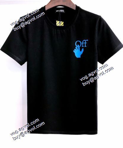 2021春夏 オフホワイト半袖Tシャツ 海外セレブ愛用 街の風格が色濃く漂っている Off-Whiteスーパーコピー