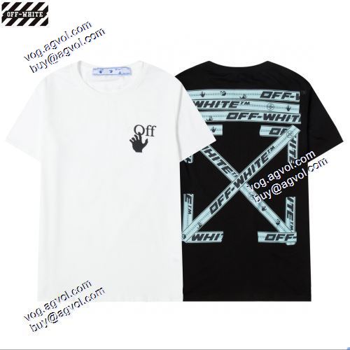 オフホワイト半袖Tシャツ 2021春夏 個性的でスタイリッシュなプリントデザインが凝った作り Off-Whiteブランドコピー