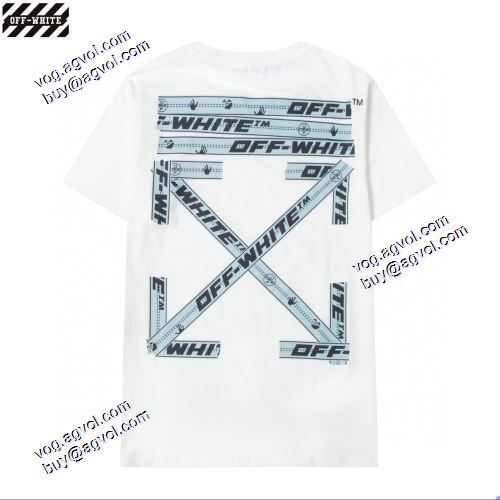 オフホワイト半袖Tシャツ 2021春夏 個性的でスタイリッシュなプリントデザインが凝った作り Off-Whiteブランドコピー