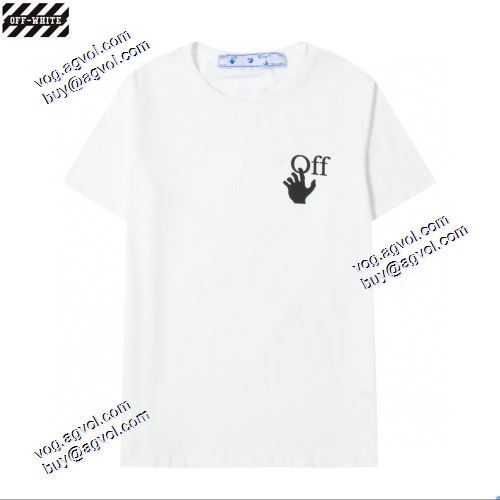 オフホワイト半袖Tシャツ 2021春夏 個性的でスタイリッシュなプリントデザインが凝った作り Off-Whiteブランドコピー